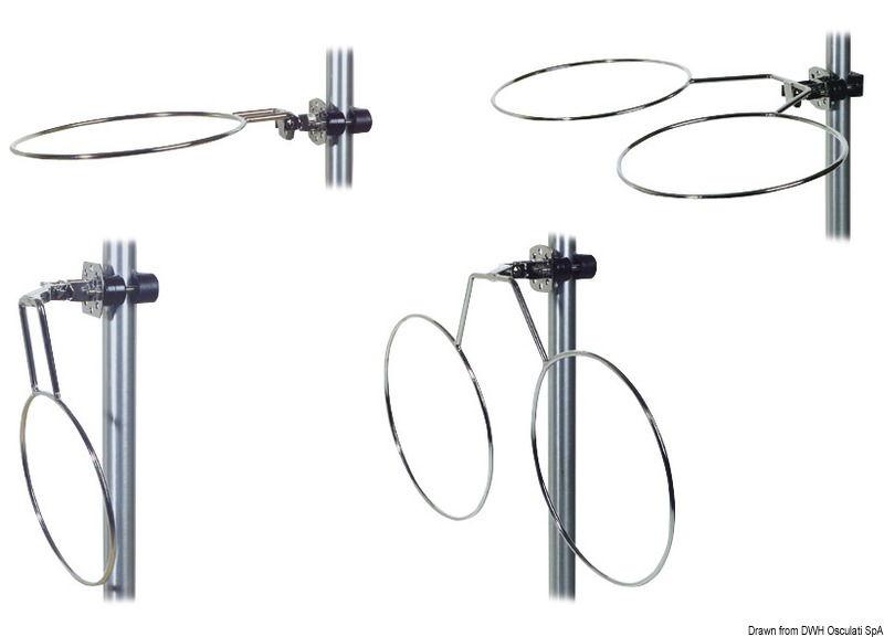 Portaparabordi doppio 230 mm