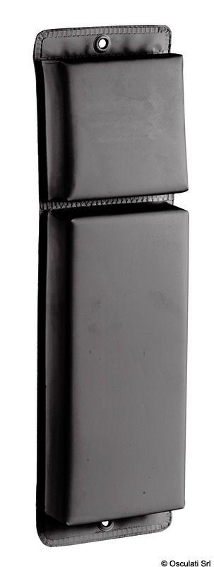 Parabordo PVC piatto 870 mm nero