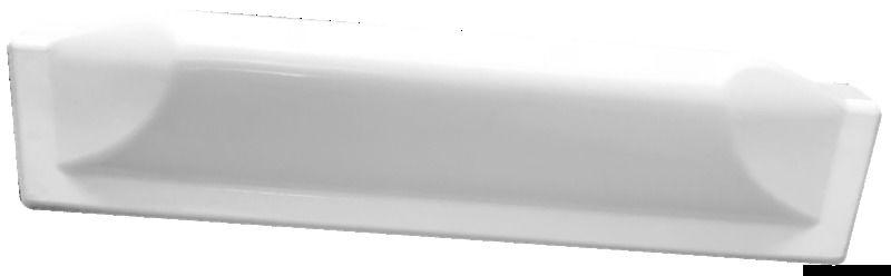 Protezione per pontile dritta in PVC bianca