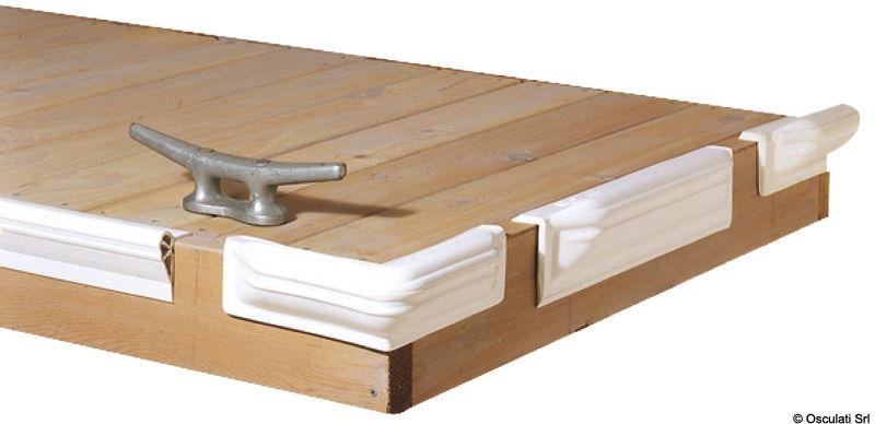 Protezione per pontile dritta in PVC blu