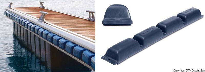 Protezione per pontile 800 mm blu
