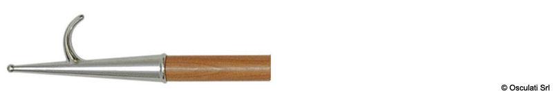 Gancio accosto ottone cromato/legno 260 cm