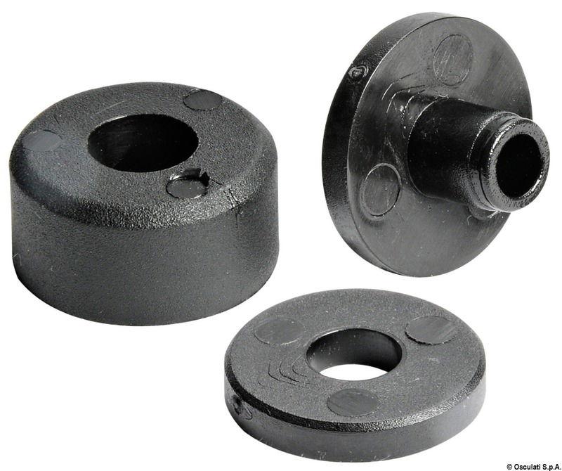 Distanziale fermavetro bianco conf. 100 pz.  a+b+c