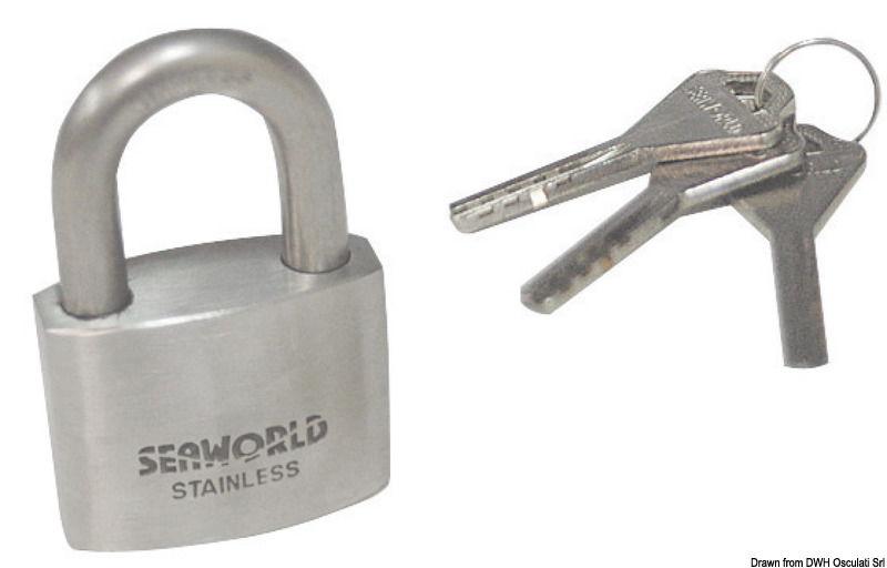 Lucchetto inox arco 30 mm