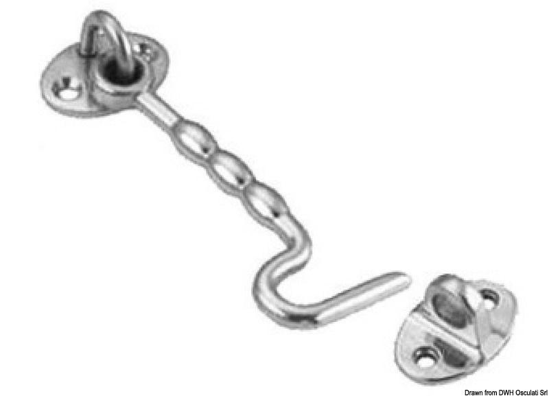 Gancio inox  mm. 75 tipo USA
