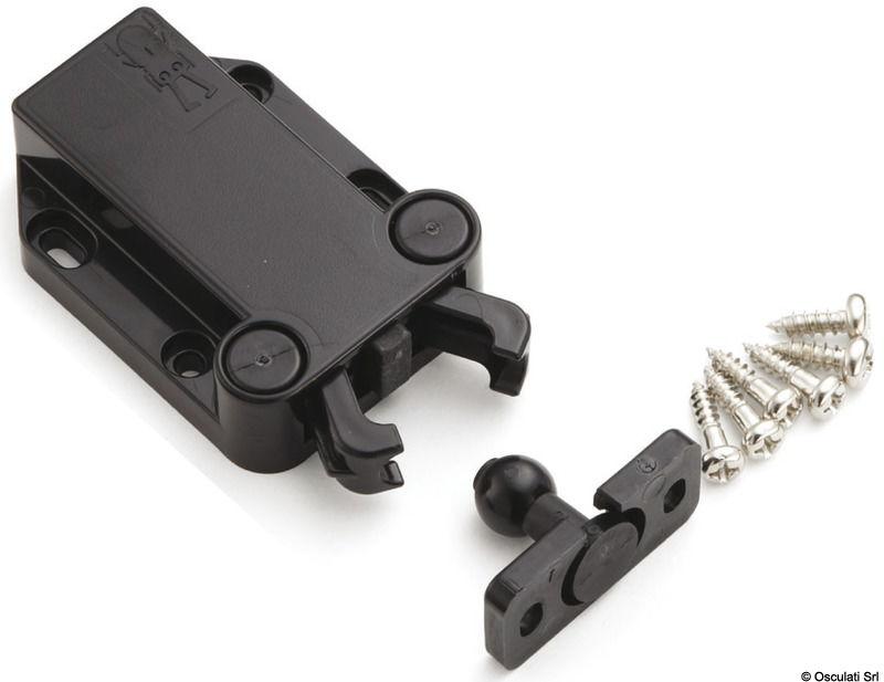 Scrocco a contatto flottante non magnetico nero