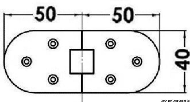 Cerniera microf. mm 100x40 pr.
