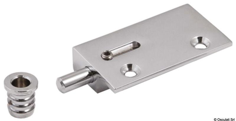 Cerniera a spillo DX + SX in ottone cm 18 x 35