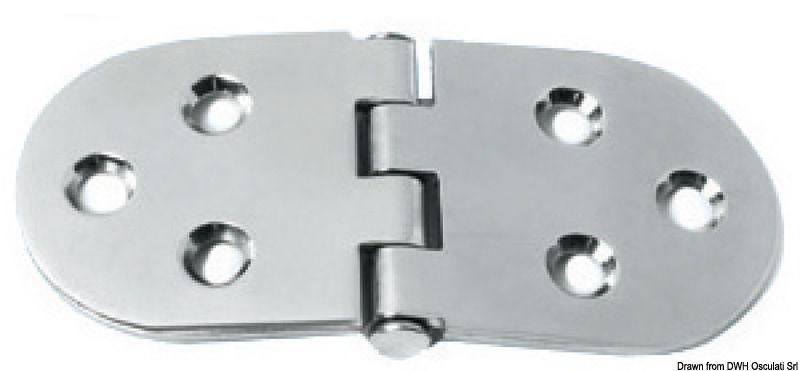 Cerniera inox 130x60 mm