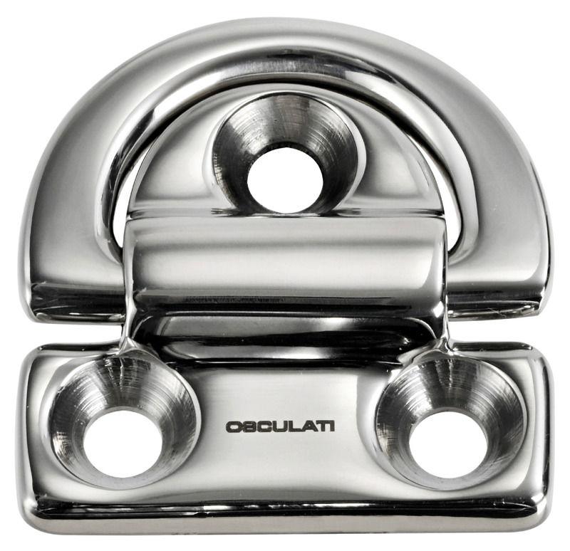 Pad eye 75x77 mm anello 10 mm carico di rottura 7000 kg