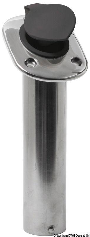 Portacanne incasso inox 42 mm 60°