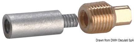 Anodo Volvo 85 mm x Ø 1/2’’ BSPT