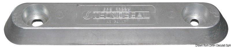 Anodo ovale alluminio VETUS 1760 g