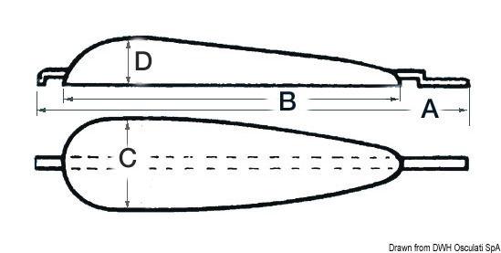 Anodo da saldare 5000 g Zinco