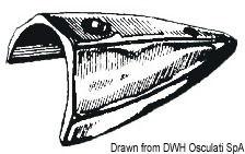 Terminale parabordo ottone cromato