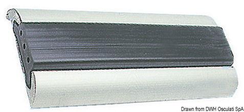 Profilo parabordo alluminio anodizzato 75 x 15 mm (barre da 6 m)