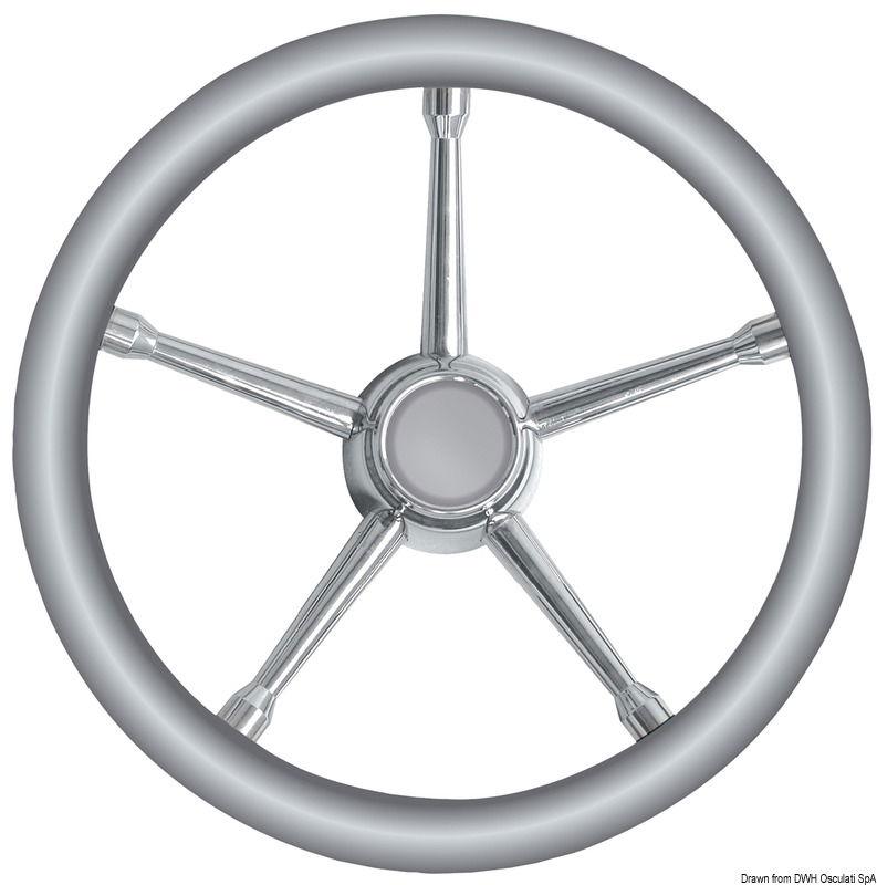Volante A inox/grigio 350 mm