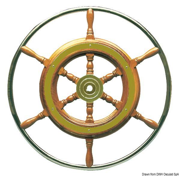 Timone con cerchio inox cm 62