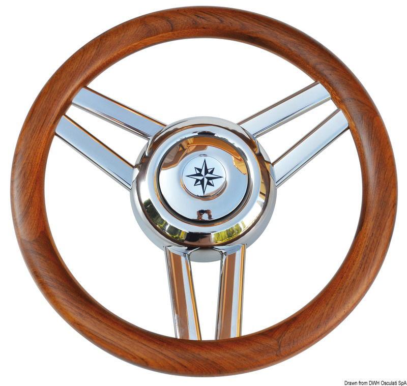 Volante Magnifico 3 razze Ø mm 350 teak