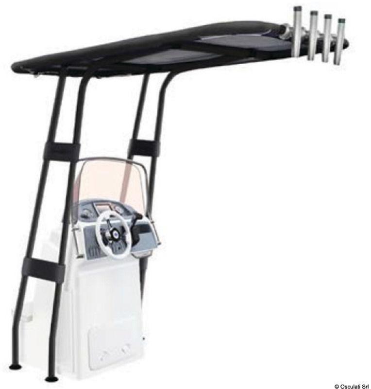 T-Top professionale 2000x1600 nero con telo nero