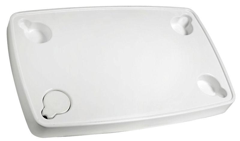 Tavolo ABS bianco 81 x 51 cm forato