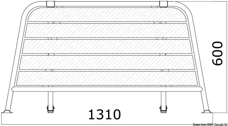 Plancetta di poppa 1310 mm