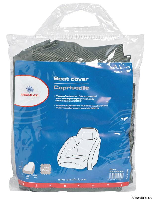 Coprisedile 53x90x89 cm grigio 300D biposto