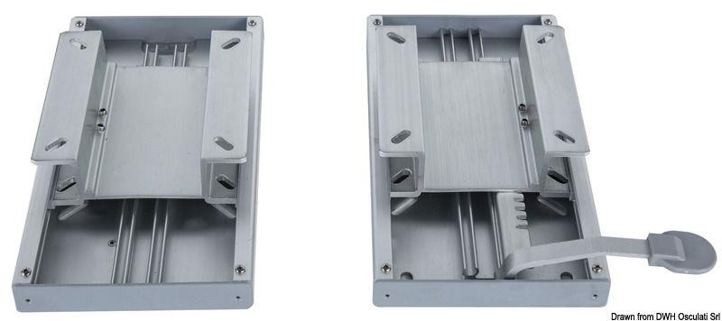 Coppia di slitte gemelle per sedile doppio  