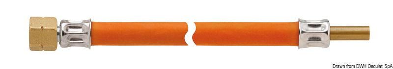 Tubo con filetto 1/4 RST 8 x 800 mm