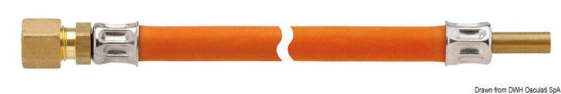 Tubo raccordo liscio RVS 8 x 1000 mm