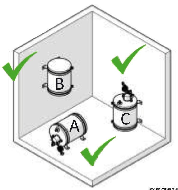 Boat Boiler inox 30 l