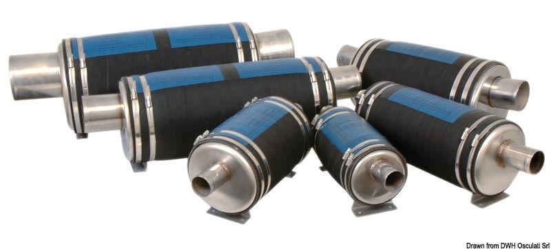 Silenziatore di scarico diam. 40 mm