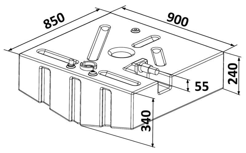 Serbatoio Polietilene 189 l