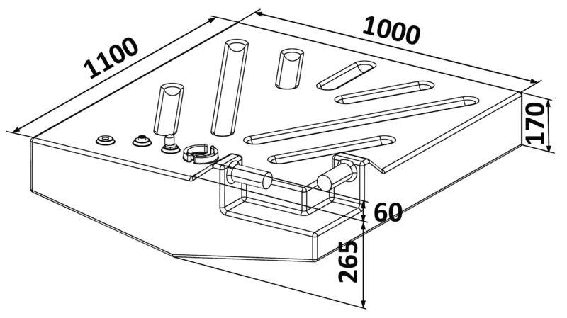 Serbatoio Polietilene 206 l