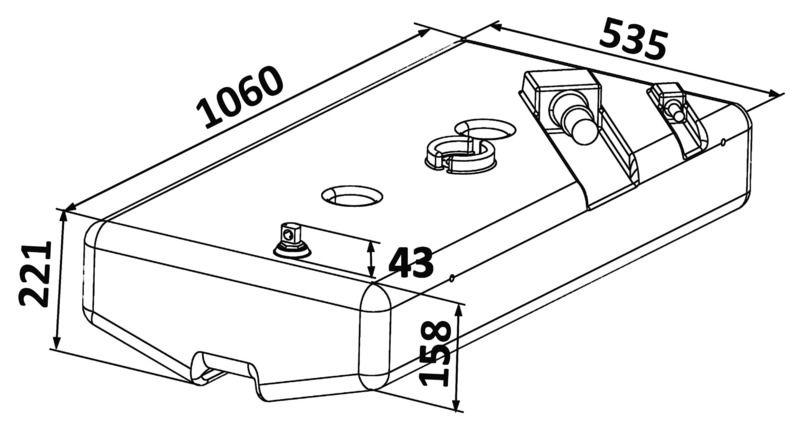 Serbatoio Polietilene 90 l