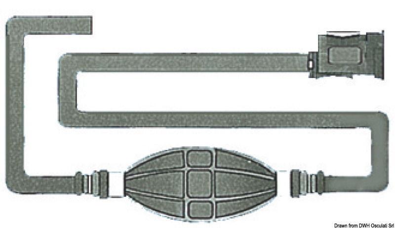 Tubazione per carburante con attacco Honda