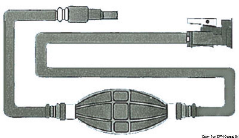 Tubazione per carburante con 2 attacchi Suzuki