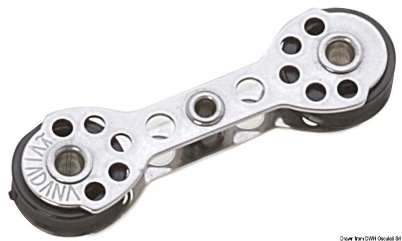 Microbozzello doppio in linea 17x5