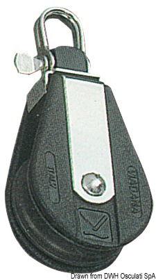 Bozzello Plastinox 1 puleggia 4x34