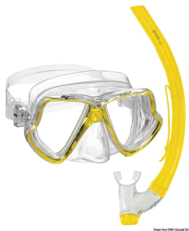 Set maschera e boccaglio PVC bambino