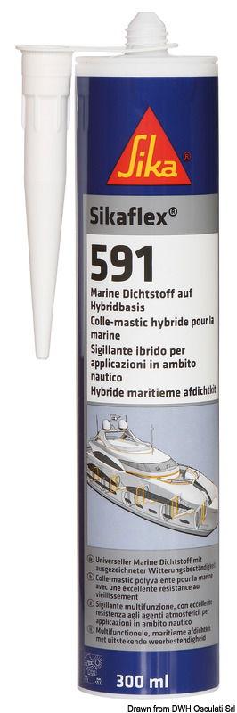 Sigillante a polimeri Sikaflex 591 nero 300 ml