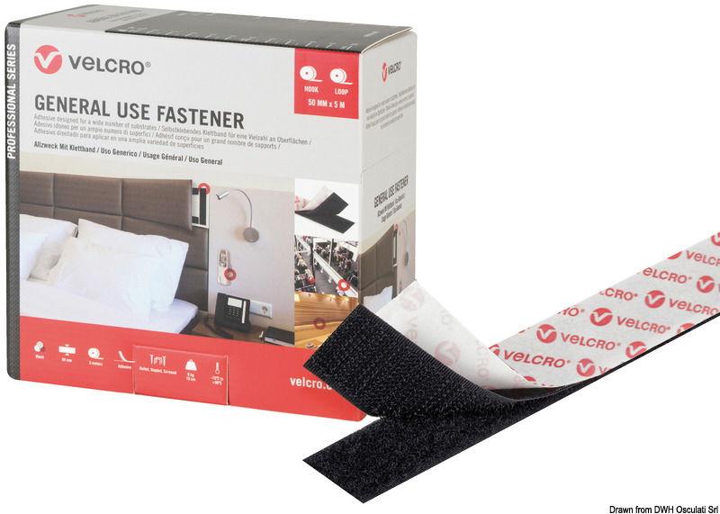 VELCRO® Brand GENERAL USE 5 m x 50 mm nero