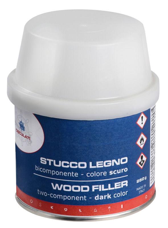 Stucco legno bicomponente scuro 150 ml