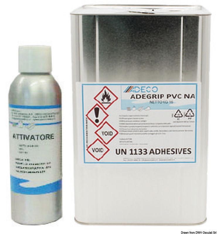 Collante per PVC 2 kg + attivatore 160 g ADEGRIP NA
