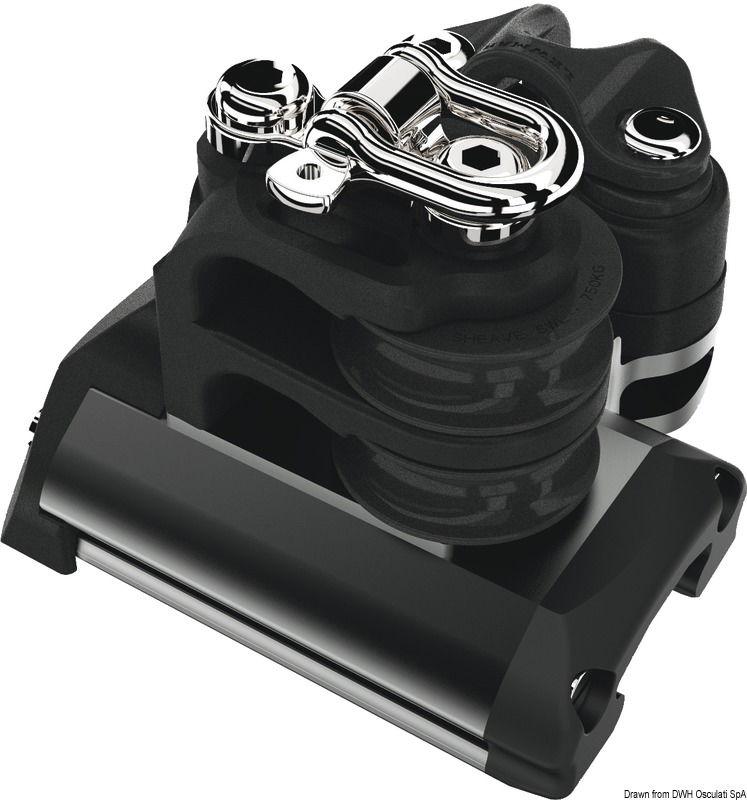 Terminale 1 puleggia doppia arricavo strozzatore a coppia