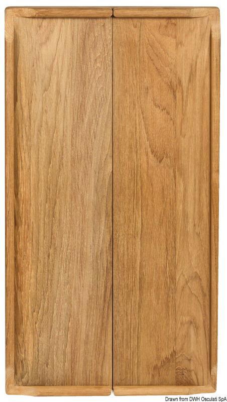 Tavolo teak pieghevole 70x64 cm