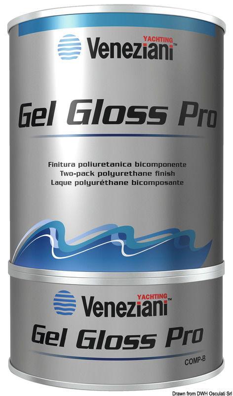 Smalto bicomponente Gel Gloss blu atlantide 0,75 l