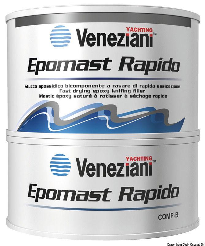 Stucco bicomp. Epomast Rapido bianco 0,50 l