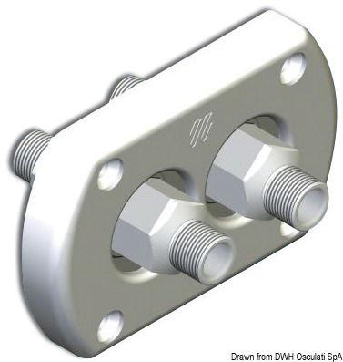 Passaparatia cromato doppio raccordo