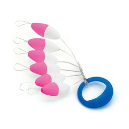 AKAMI FLOAT OVAL - PINK WHITE, 6X13.5